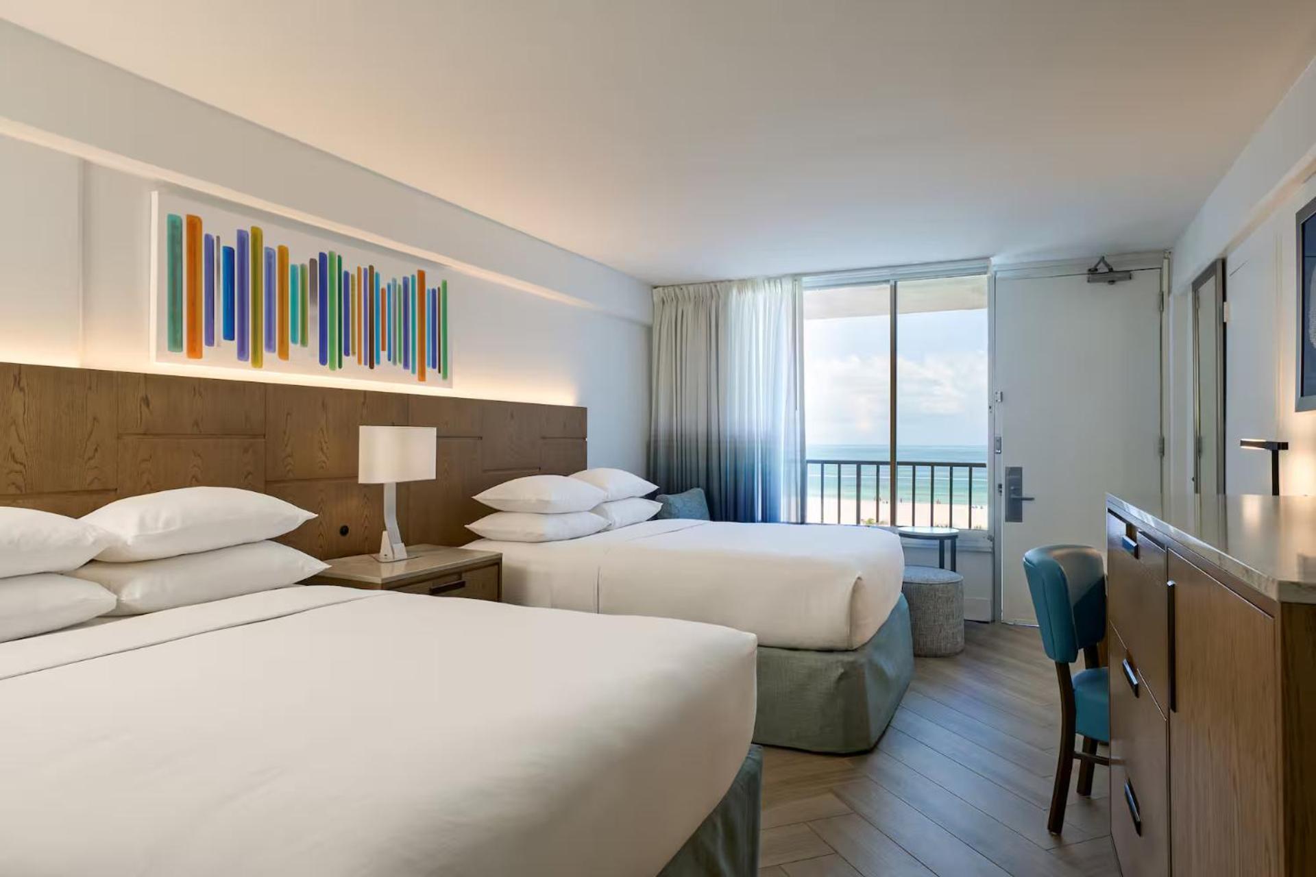 Queen Room Two Queen Beds Balcony or Patio Ocean Front